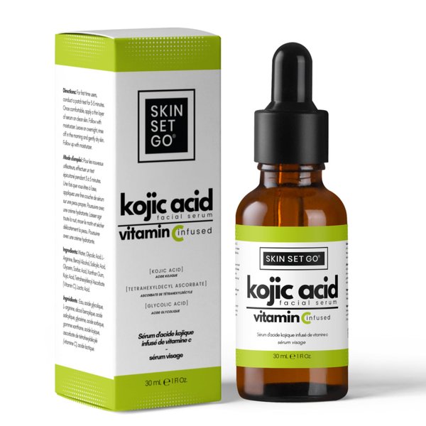 Extra Strength Kojic Acid Serum 7.5% Vitamin C Infused Dark Spot Corrector For Face And Body