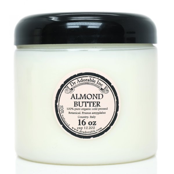 Dr Adorable - 16 oz - Almond Butter - Pure Natural Premium Organic Cold Pressed