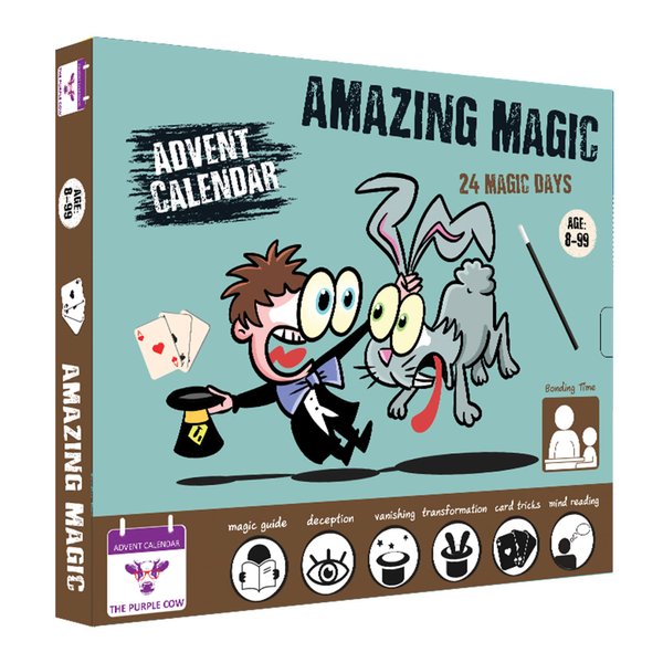 New 2023 Advent/Countdown Calendar Amazing Magic. 24 Easy to Learn Magic Tricks. Comes with a Step-by-Step Picture Guide + Video Guide. for Kids Aged 8+. The Perfect Magician Starter kit