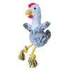 Plush Chicken Dog Toy | Chicken Rope Dog Toy Plush | Squeaky Plush Dog Toys | Durable Squeaky Dog Toys | Chicken Crinkle Plush Dog Toys for Interactive Play | Chew Resistant Stuffed 14.5-inch
