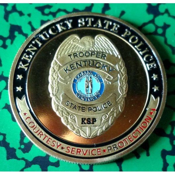 Kentucky State Police Challenge Art Coin