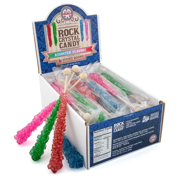 Rock Crystal Candy - Assorted Flavors (Assorted Flavors, 24 Count)