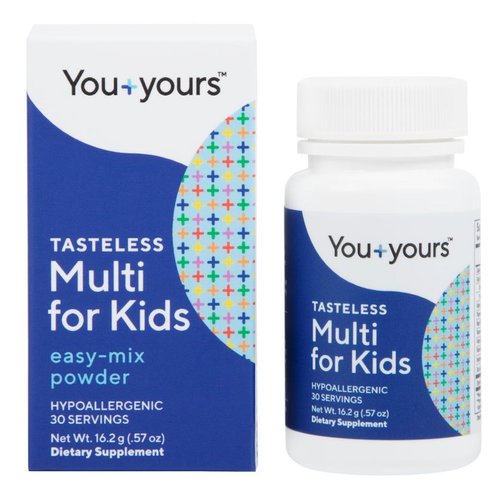 Tasteless Multivitamin Powder for Kids + Toddlers- No Sweeteners, Flavors, Colors or Preservatives. Add to Beverages or Food. Pure, Flavorless Children's Multivitamin Supplement.