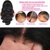 Body Wave Lace Front Wigs Wear and Go Glueless Wigs Body Wave Human Hair Pre Plucked Bleached Knots Pre Cut 13x4 HD Lace Front Wigs with Baby Hair Natural Hairline 180 Density for Women 26 Inch