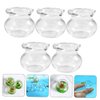 25 Pcs Doll House Fish Tank Desktop Accessories Toys Miniature Glass Ornaments Miniature Model Glass Miniature Accessories Toys Simulated Fish Bowls