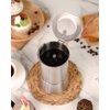 Sivaphe Stainless Steel Stovetop Espresso Coffee Maker 4 cups | Induction Support 10OZ Espresso Pot | Mocha Pot 200ml with Instructions(1 Cup=50ml)