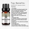 Sandalwood Essential Oil, 100% Pure Natural Aromatherapy Sandalwood Oil for Diffuser (10ML)