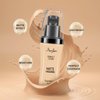 3 Pack MARIA AYORA Liquid Foundation Makeup,Matte Face Makeup Foundation,Moisturizing,Lightweight,1.4fl oz 1 Bottle (03 Porcelain)