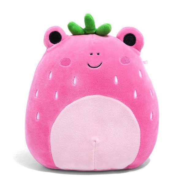 Squishmallow Official Kellytoy Food Squad Plush Toys Soft Plush Animal (Adabelle Strawberry Frog, 8 Inch)
