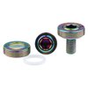 Wanyifa Titanium M8x15mm Bicycle Crank Arm Fixing Bolt with Cap for Square Taper Bottom Bracket Screws Pack of 2 (Rainbow)