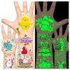 Leesgel Easter Tattoos for Kids, Luminous Temporary Tattoos Stickers, Easter Basket Stuffers Gifts Boys Fillers Easter Party Favors Decorations Supplies