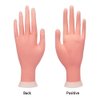 krofaue Practice Nail Tips Art Trainer Training Hand Tool Flexible Bendable Movable Fake Mannequin Left Hands Manicure Tool（Different Hand Sizes ）