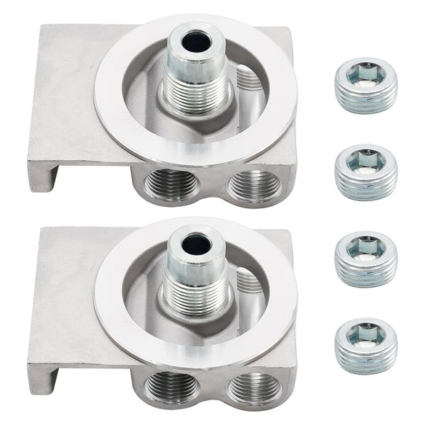 4770/24770 Fuel Filter Base Kit for 1R-0750 1R-0749 CAT Fuel Filter, Diesel Filter Remote Mounting Base Replacement, 2 Pack