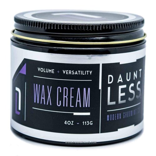 Dauntless Modern Grooming Co. WAX CREAM | Multi-purpose Hair Styling | Medium-Firm Hold | Low Shine | 4 ounces