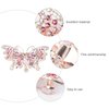 Beaupretty 2pcs Pink Crystal Butterfly Hair Clip Rhinestone Hair Barrette Decorative Fancy Elegant Jewelry Hair Pin Accessories for Women