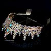 TOBATOBA Rhinestone Gold Crown for Women Gold Tiara Birthday Queen Crown Wedding Tiara for Women Crystal Tiaras and Crowns Royal Princess Quinceanera Headpiece for Prom Pageant Bride Halloween Cosplay