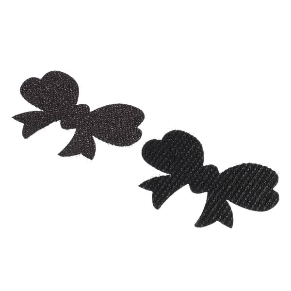 VOCOSTE 2 Pcs Hair Pads, Floating Tie Shape Hair Pad Bangs Patch for Women, Hair Magic Tapes Hair Grippers Hair Styling Accessories, Black