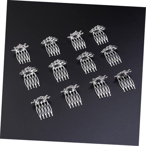 Hair Comb 36 Pcs Rhinestone Hair Clip Girl Hair Clips Combs for Mini Tiaras Crowns Mini Crystal Crystal Tiara Comb Hairpin Hair Comb Headband Hair Hoops Accessories Princess