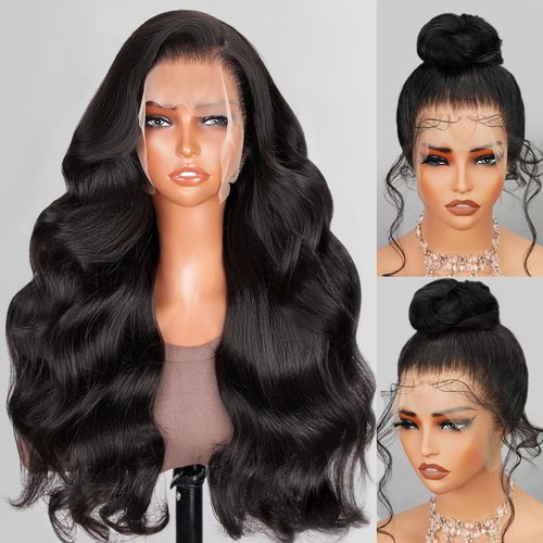 Arabella 360 Lace Front Wigs Human Hair 210% Density Body Wave Lace Front Wigs 12a Full Lace Wigs Human Hair Pre Plucked With Baby Hair HD Lace Wig Natural Color (20inch, 360 Natural Color)