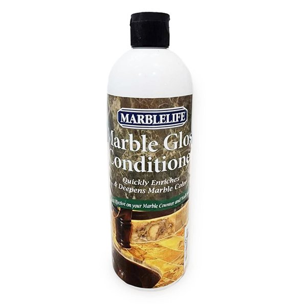 Marblelife Marble Gloss Conditioner, Used For Heavy Duty Countertop, Table, Bar, and Vanity Surfaces, Easy To Use Marble Conditioner Helps Rejuvenate and Revive Surfaces, 16oz