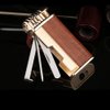 Genuine Leather Tobacco Pipe Lighter & Czech Tool Tamper - All in One -Refillable Butane