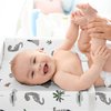 Sweet Jojo Designs Modern Dinosaurs Boy Girl Gender Neutral Unisex Baby Changing Pad Cover Sheet Infant Newborn Diaper Table Change Mat Cover Beige Grey Mod Dino Reptile Trex Volcano Gray Earthy Green