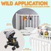 Innofans Baby Car Seat Toy with Music, Mirror, Animals - Portable Infant Travel Activities and Sensory Stroller Toys