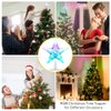 Christmas Tree Topper Star 7" LED Lighted Star Tree Top w/Remote Control, 5-Point Star RGB Night Light Treetop, Small Xmas Tree Decor for Christmas, USB Plug in/Wire 9.84Ft