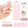 Kalolary 20PCS Gel Nail Polish Strips, Adhesive Full Wrap Gel Nail Art Sticker, Waterproof Gel Nail Wrap Stickers with Nail File and Stick（UV/LED Lamp Required）