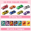 JOYIN 28-Count Valentines Day Gifts Cards, Valentine's Greeting Cards for Kids with Die-Cast Racing Cars Valentine Classroom Exchange Party Favor Toy