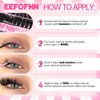 Eefofnn Fluffy Lash Clusters 60D+80D+100D Eyelash Clusters 300 pcs Individual Lashes Volume Cluster Eyelash Extensions D Curl Eyelashes Clusters DIY Lash Extension Thick Cluster Lashes