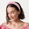 Wecoe Pink Headband Fashion Rhinestone Headband Women Padded Headband Fancy Bling Diamond Sparkle Crystal Beaded Headband Cute Hair Band Homecoming Hair Accessories For Women Girls Birthday Gifts