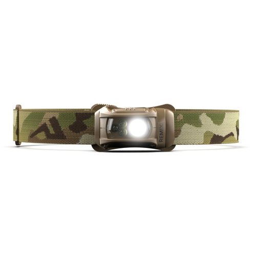 Princeton Tec Remix LED Headlamp (450 Lumens, Multicam w/Red LEDs) (RMX300-RD-MC)