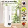Sekaer Portable Electric Tea Kettle Travel Small Mini Coffee Kettle, with 4 Variable Presets, Personal Hot Water Boiler 304 Stainless Steel with Auto Shut-Off & Boil Dry Protection, SY-618A