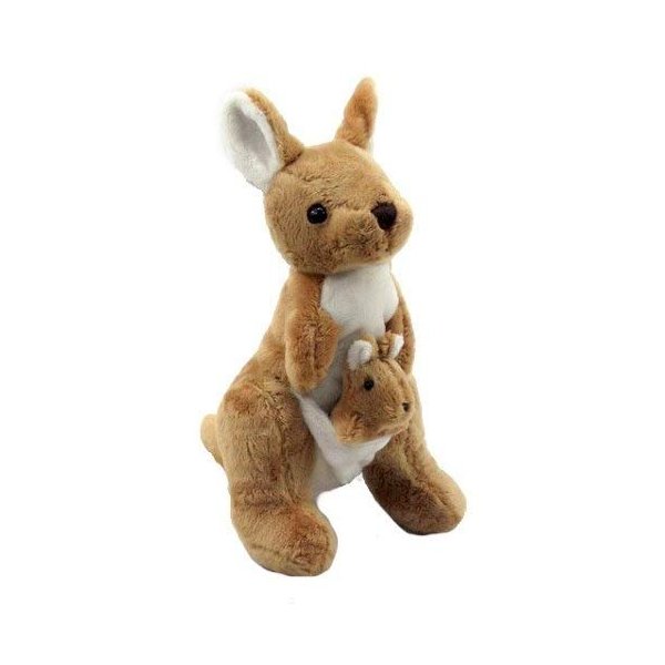 Plush Doll Stuffed Animal | Super Soft, Huggable Kangaroo Toy for Baby and Toddler Boys, Girls | Snuggle, Cuddle Pillow Stuffed with PP Cotton Filling | Great Gift Idea for Birthdays and Holidays