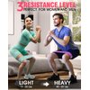 Resistance Bands Set - Booty & Legs Exercise Bands, Anti-Slip Fabric Stretch Bands, Workout Bands for Women/Men, Working Out, Hip Circle Lift, Thigh, Squat, Yoga, at Home Fitness or Gym - 3 Levels