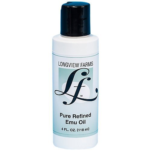 Longview Farms Pure Emu Oil - Body Oil - Nourish Your Skin and Hair with Premium Quality Emu Oil - 100% Pure and Refined for Maximum Benefits 4 fl. oz.