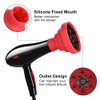 Universal Hair Diffuser Adaptable for Blow Dryers, Makeup Hair Styling Dryers Attachment for Curly or Wavy Hair, Hairdressing Accessory for Barber Salon (D-2.36“ Red Collapsible)