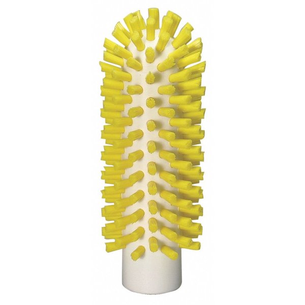Vikan 5380-50-6 Stiff Tube Brush, Polyester, 2" x 5-3/4" OAL, Yellow