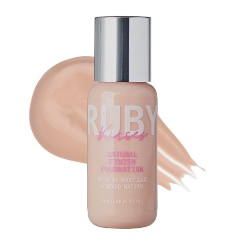 Ruby Kisses Liquid Foundation Medium Coverage, Lightweight, Natural Finish, Face Makeup for All Skin Type, Korean Makeup (Ivory)