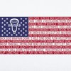 CafePress Lacrosse Defense Flag Wall Decal 35x21 Wall Decal, Vinyl Wall Peel, Reusable Wall Cling