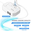 FOVAL 200W Car Power Inverter, DC 12V to 110V AC Car Outlet Adapter Plug Adapter Converter with 4 USB Ports Car Laptop Charger Power Inverter for Vehicles (White)