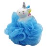Caviotess Unicorn Bath Mesh Shower Ball Pouf Loofahs Exfoliating Bath Sponge Body Cleaner for Children Kids