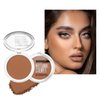 MAEPEOR Face Bronzer Powder Palette 6 Colors Buildable Matte Natural Pressed Contour Bronzer Long Lasting Sweat Proof Face Bronzer Makeup (Color 02)
