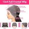 Bob Wig Human Hair 13x4 HD Lace Front Wigs Human Hair 14 Inch Glueless Transparent Lace Frontal Bob Wigs 200% Density 12A Brazilian Short Bob Wigs for Women Pre Plucked with Baby Hair Human Hair Wig