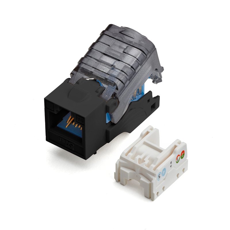 trueCABLE Cat6A Toolless Keystone Jack, Unshielded (UTP), PoE++ (4PPoE ...