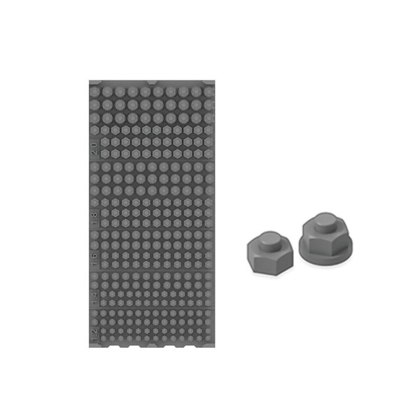ZEZEFUFU 1 Set Universal 1.0MM/1.2-2.0MM Screw Rivet Muti Size Model Nuts and Bolts for Model Nuts Adjustment