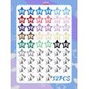 52PCS Star Hair Clips for Girls, CYHYII Star Snap Hair Clips Non-slip Hair Barrettes Silver Metal Colorful Cute Hairpins Hair Accessories for Women Kids Teens