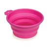 Guardian Gear Portable Dog Bowl Bend-A-Bowls Collapsible Food and Water for Dogs Traveling (Small - 12 Ounce Fern)