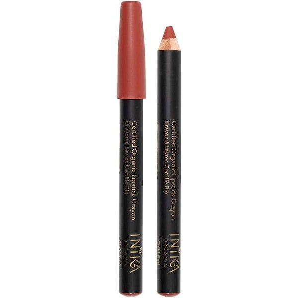 INIKA Organic Chili Red Lipstick Crayon, 0.11 OZ